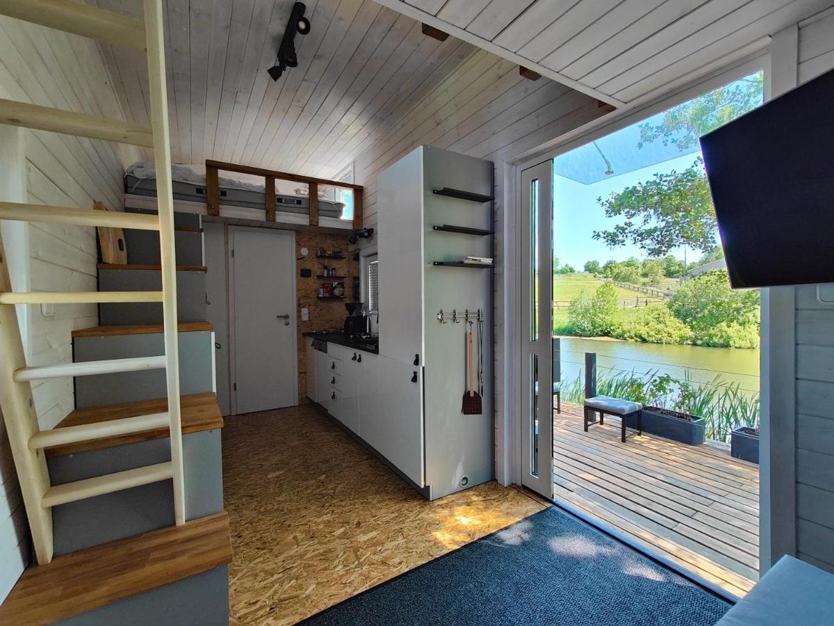 Tinyhousebeidresden 1 - Direkt Am Naturteich - Naehe Saechsische Schweiz, Dresden Grossharthau Ngoại thất bức ảnh