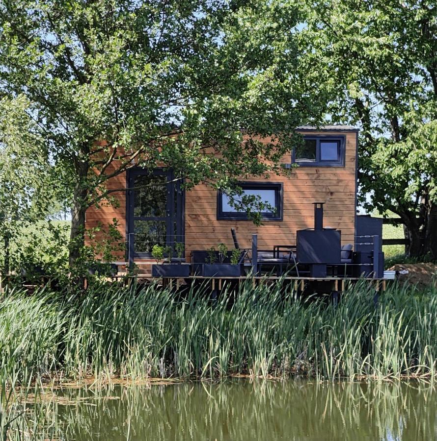Tinyhousebeidresden 1 - Direkt Am Naturteich - Naehe Saechsische Schweiz, Dresden Grossharthau Ngoại thất bức ảnh
