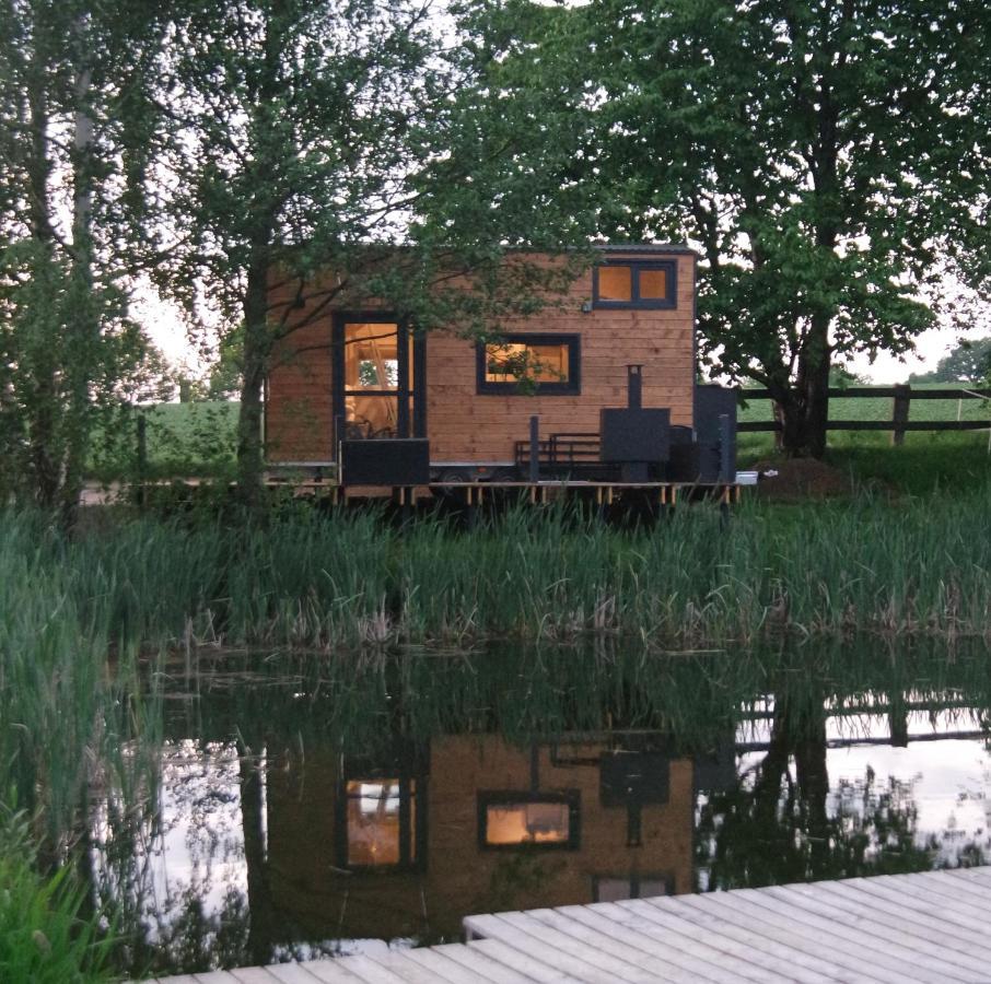 Tinyhousebeidresden 1 - Direkt Am Naturteich - Naehe Saechsische Schweiz, Dresden Grossharthau Ngoại thất bức ảnh