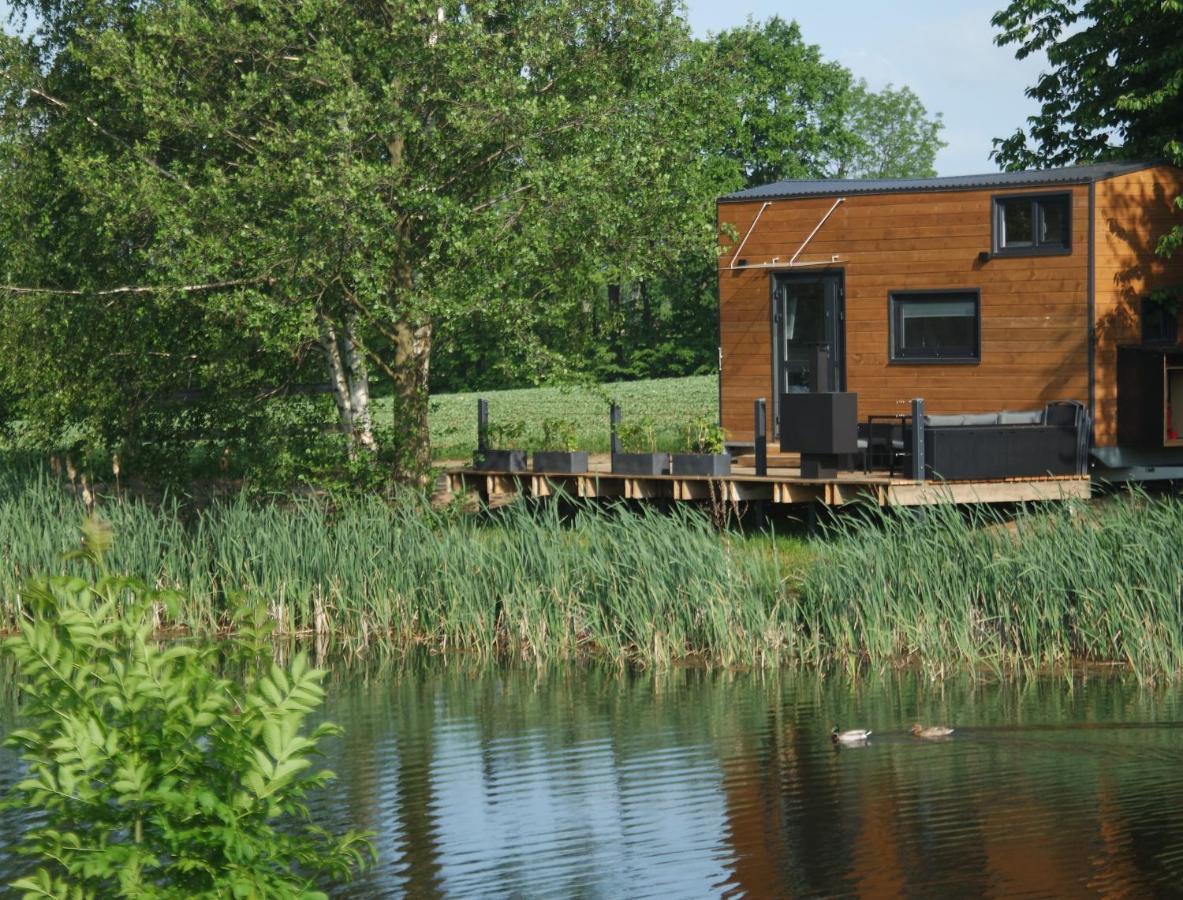 Tinyhousebeidresden 1 - Direkt Am Naturteich - Naehe Saechsische Schweiz, Dresden Grossharthau Ngoại thất bức ảnh